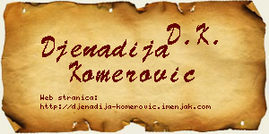 Đenadija Komerović vizit kartica